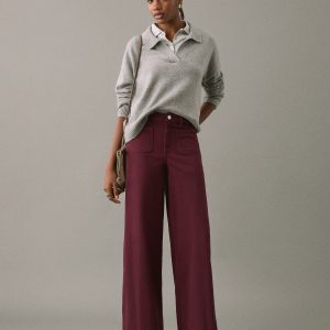 Jeans culotte mid-waist comfort