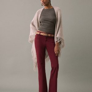 Flared jeans with opening