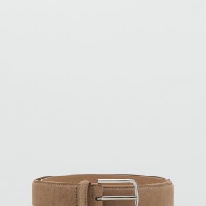 Suede leather belt
