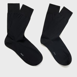 Pack of 2 long cotton socks