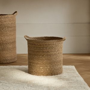 Small seagrass basket with handles