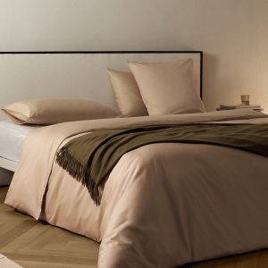 600-thread count satin cotton duvet cover, 150/160 cm