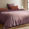 200-thread count percale cotton duvet cover with contrasting overlock for 200 cm bed