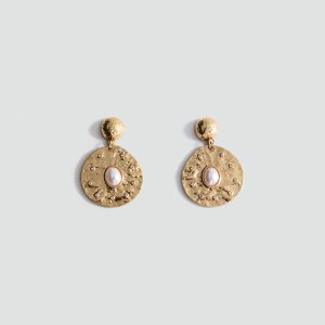 Combined circular earrings
