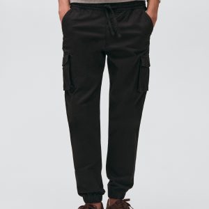Cargo joggers with drawstring
