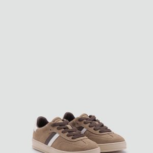 Combined sneakers with laces