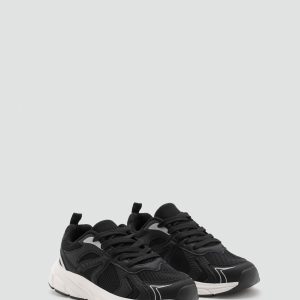 Combined sneakers with laces