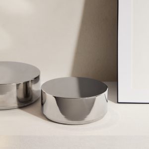 Small round metal box