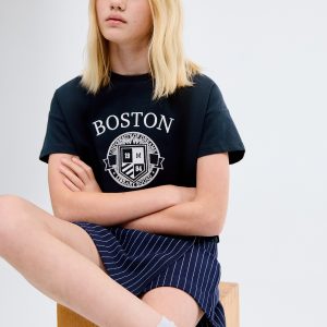 Embroidered cotton T-shirt