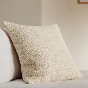 Structured cotton cushion cover 50x50 cm