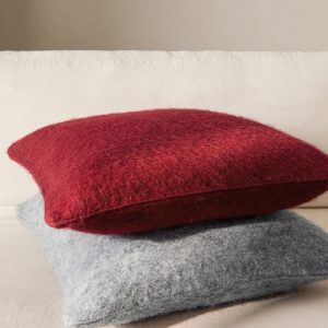 Carded-effect cushion cover 50x50 cm