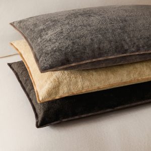 Velvet linen cushion cover 40x60 cm