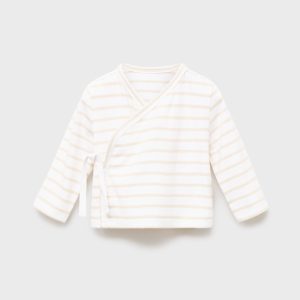 Striped wrap t-shirt