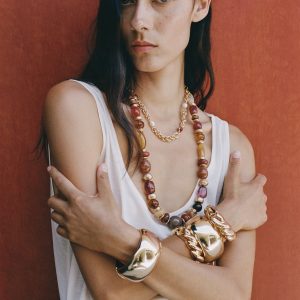 Combined bead chain necklace