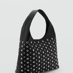 Studded bucket bag