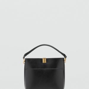 Bucket bag with metal detail