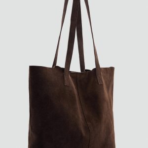 Suede leather bag