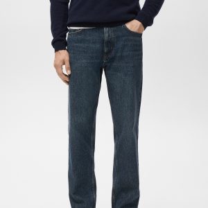 Moby straight-fit dark-wash jeans