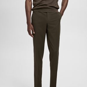 Milan slim-fit suit pants