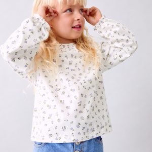 Floral cotton t-shirt