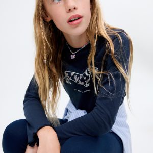 Beaded embroidery T-shirt