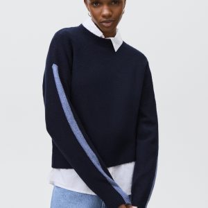 Knit embroidered sweater