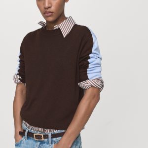 Combined-design sweater