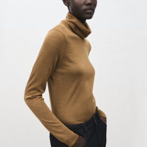 Wool-blend turtleneck sweater