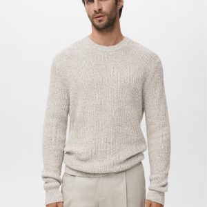100% cotton specked sweater