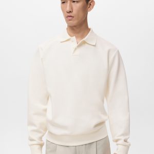 Regular-fit polo sweatshirt
