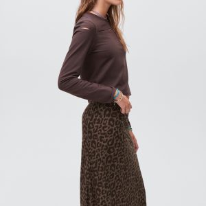 Cotton t-shirt with cut-out