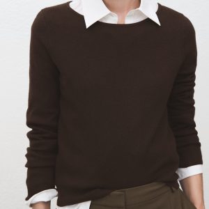 Fine-knit sweater