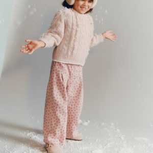 Braided knitted sweater