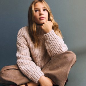 Turtleneck knit sweater