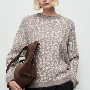 Animal print sweater