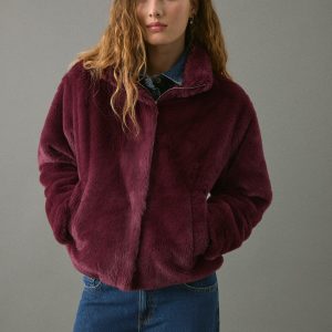 Faux-fur coat