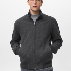 Regular-fit jacket with zip