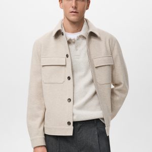 Flannel overshirt with pockets