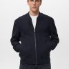 Bomber hoodie with zip