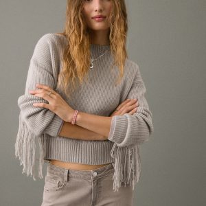 Fringes knit sweater