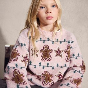 Christmas embroidered sweater