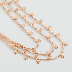 Triple chain necklace