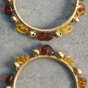 Combination bead earrings