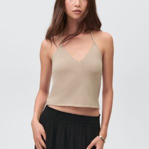 Knit halter top