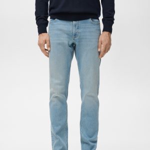 Jan slim-fit jeans with frayed effect