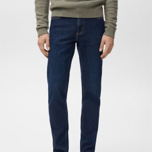 Jan slim-fit dark-wash jeans