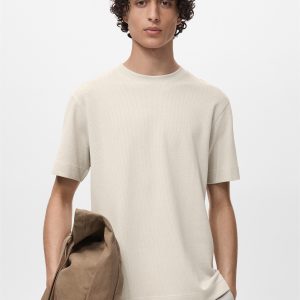 Cotton fine-knit t-shirt
