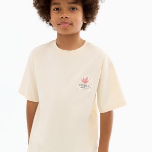 Tropical print T-shirt