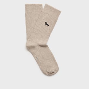 Embroidered cotton socks