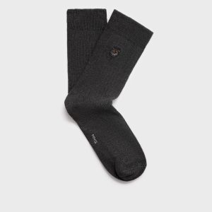 Embroidered cotton socks